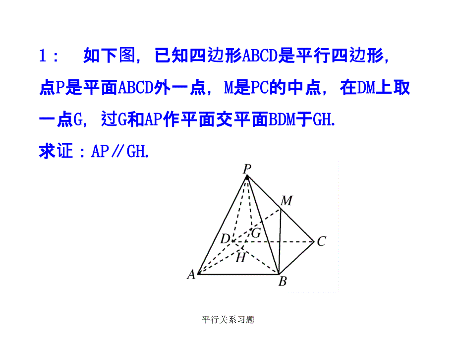 平行关系习题课件_第1页