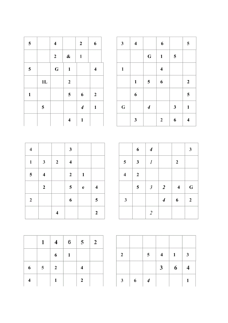 高清-六宫格-数独-中级-180题_第2页