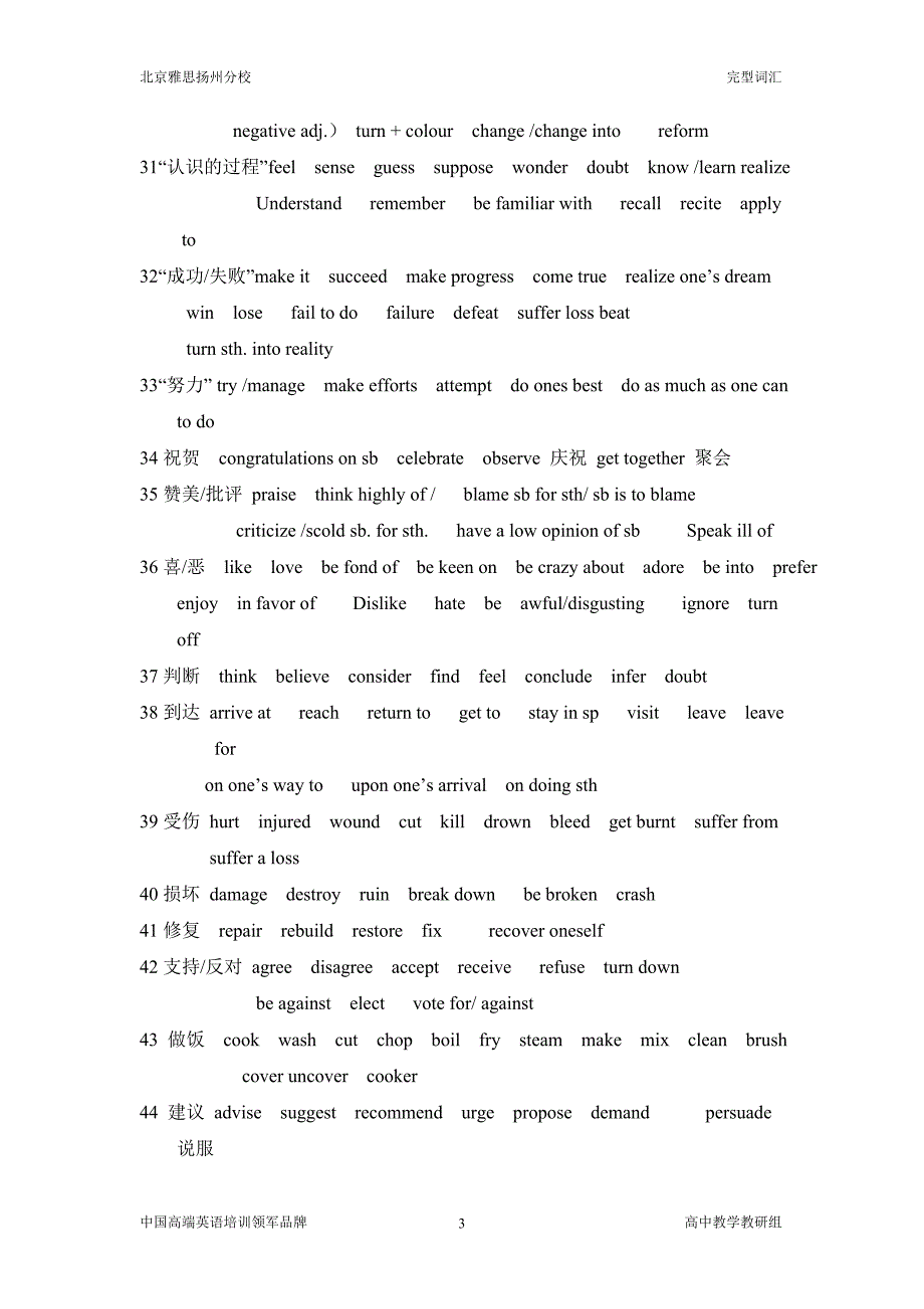 完型常用词汇_第3页