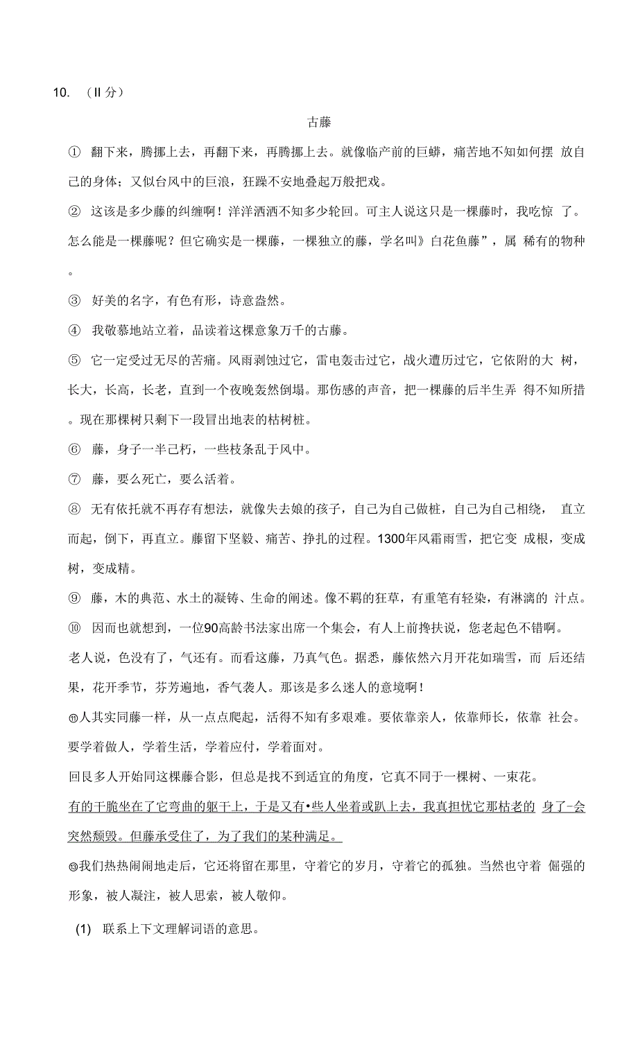 部编版语文五年级上学期期末预测卷04及答案.docx_第4页