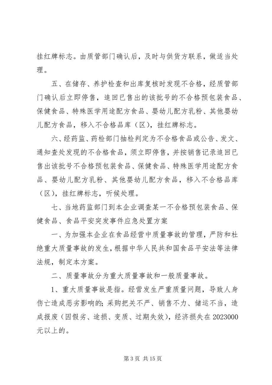 2023年食品贮存管理制度和不合格食品管理制度.docx_第3页