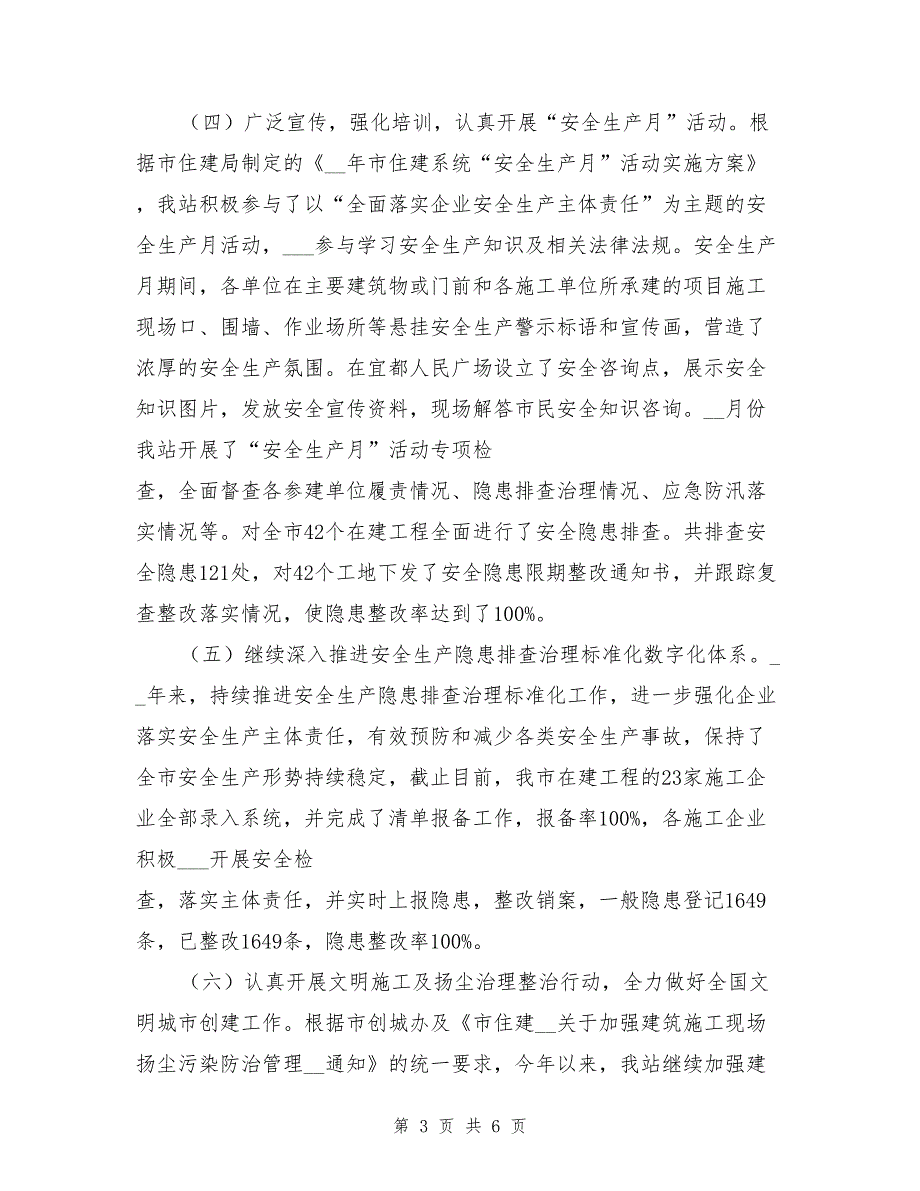 质安站工作总结及2021年工作计划_第3页