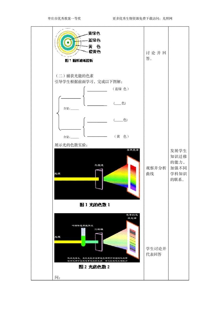 2023年枣庄优秀精品讲义一等奖捕获光能的色素和结构讲解_第5页