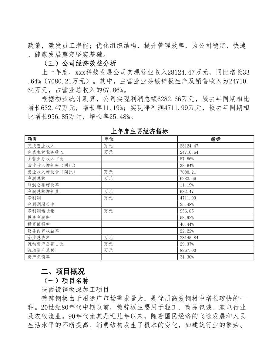 陕西镀锌板深加工项目研究报告(DOC 72页)_第5页