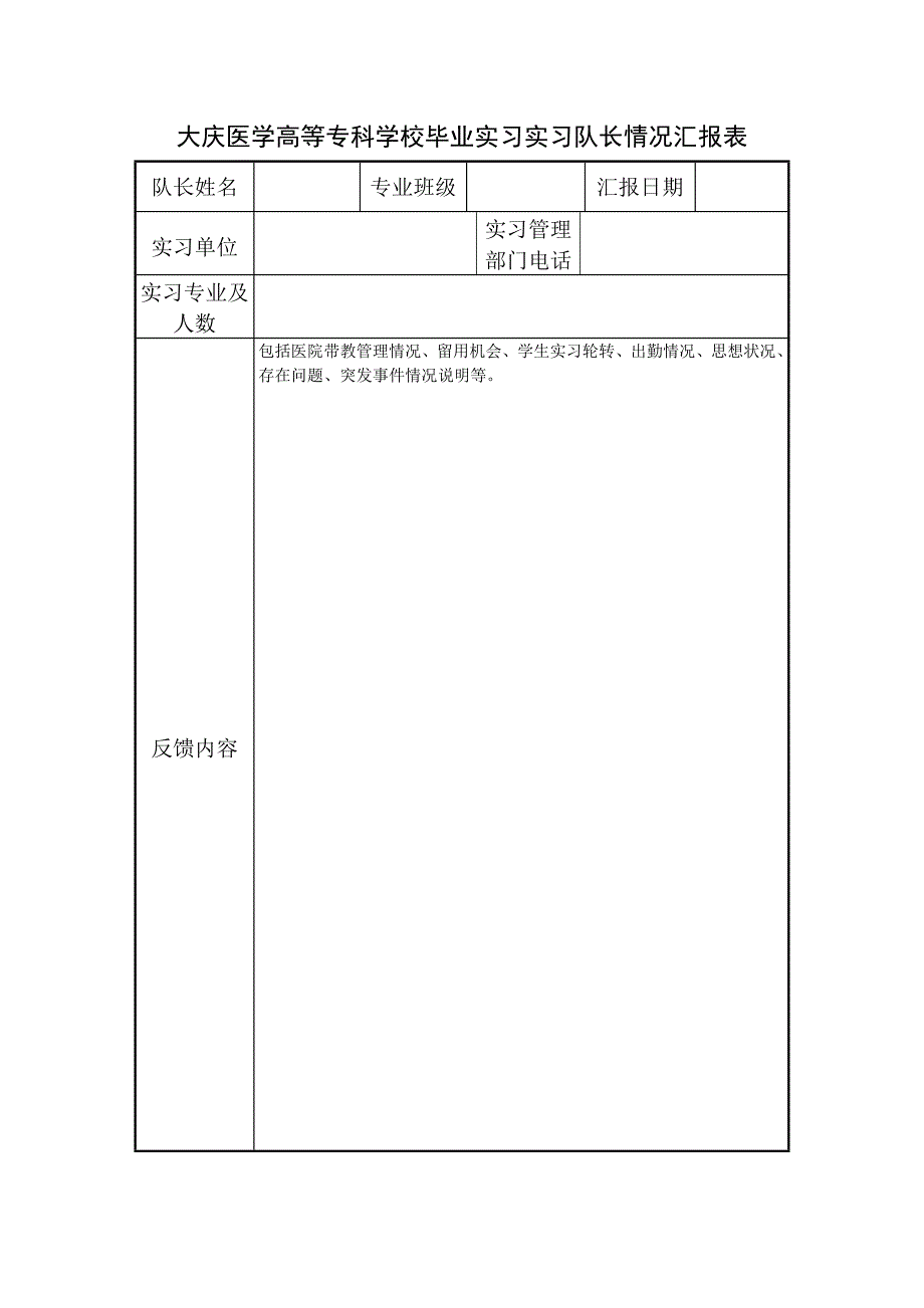 实习队长职责及汇报表_第2页