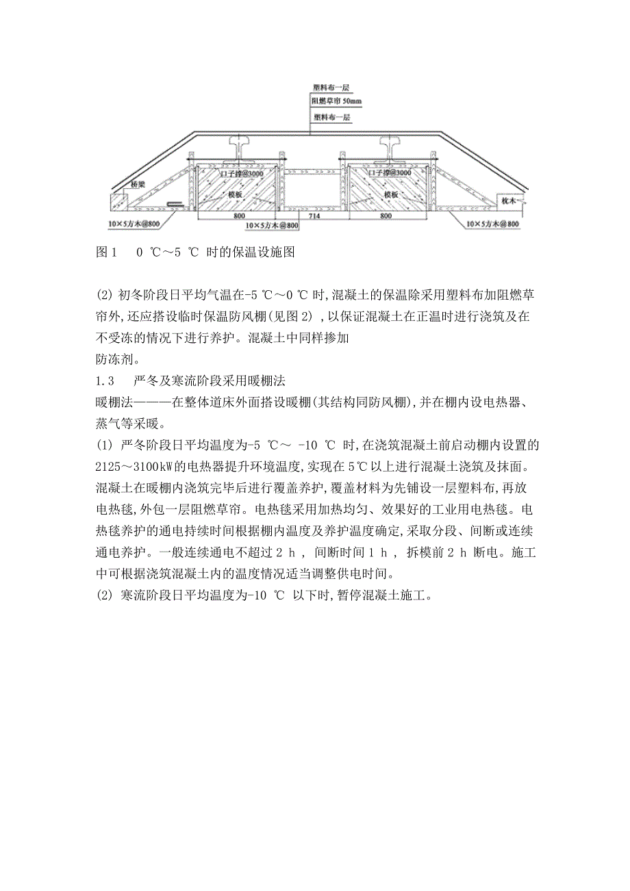 xx城铁整体道床的冬期施工_第2页