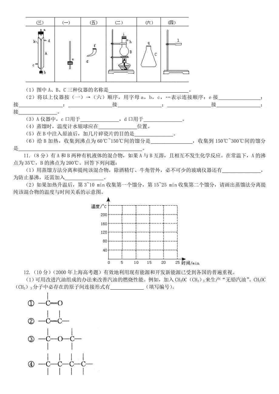 2023年高中化学石油煤知识点详细归纳汇总_第5页