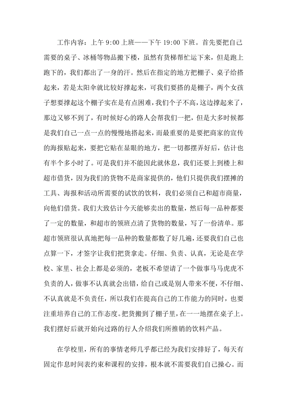 2023年促销员实习报告四篇_第4页