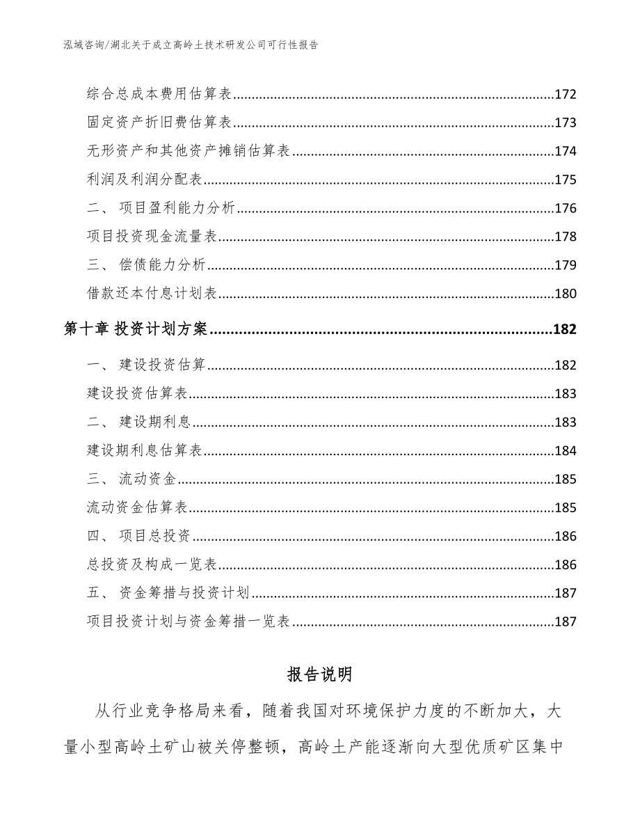 湖北关于成立高岭土技术研发公司可行性报告（模板参考）_第4页