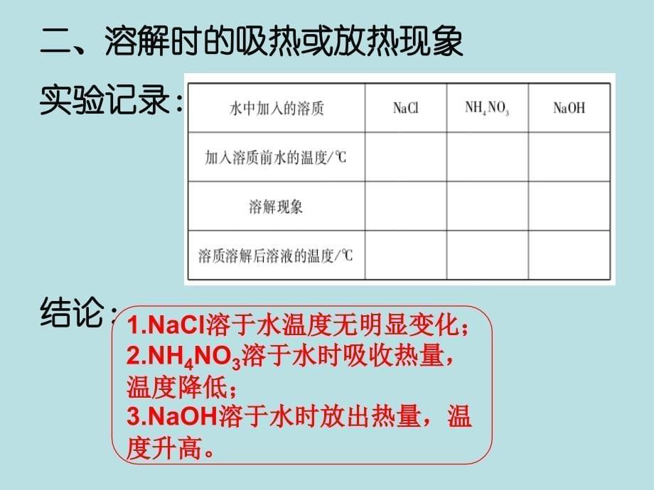 最新人教版九年级化学下册九单元溶液课题1溶液的形成精品课课件23_第5页