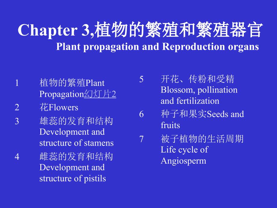 现代生物学(植物学理论部分)：8.Propagation and propagation Organ_第1页