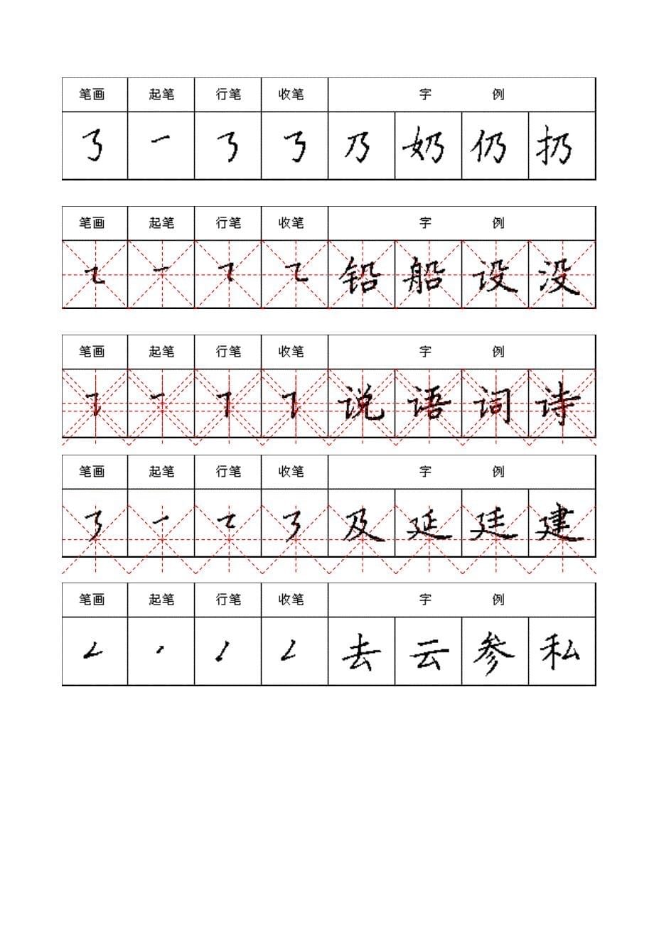 硬笔字帖A4参考_第5页