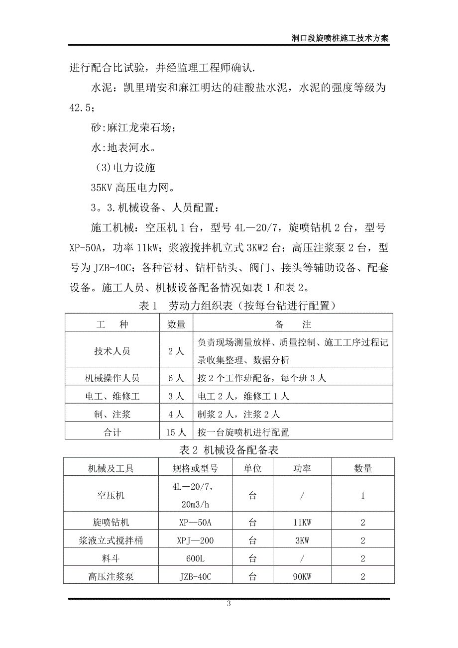 洞口段旋喷桩施工【建筑施工资料】.doc_第4页