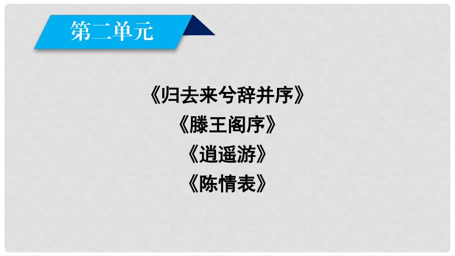 高中语文 第2单元单元目标课件 新人教版必修5_第1页