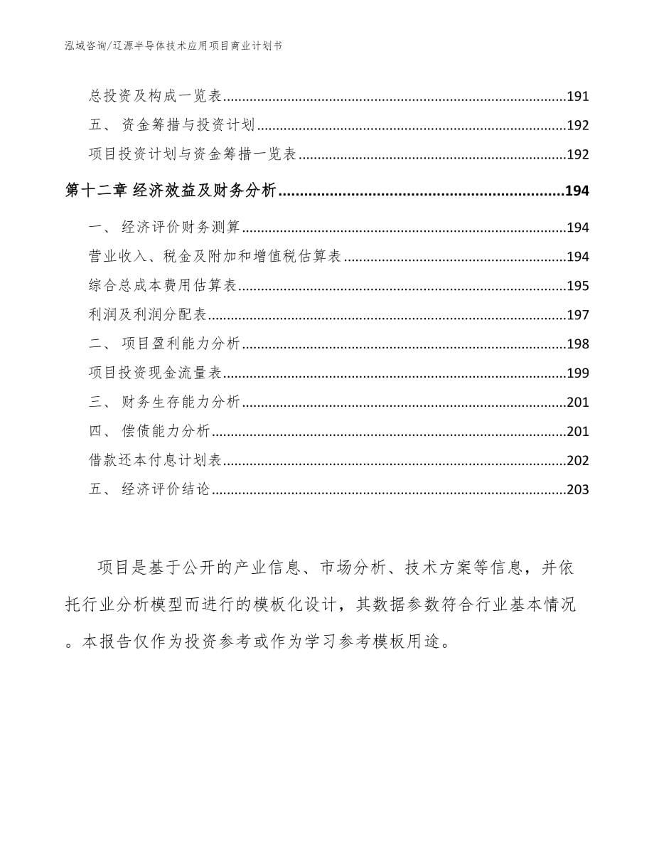 辽源半导体技术应用项目商业计划书_第5页