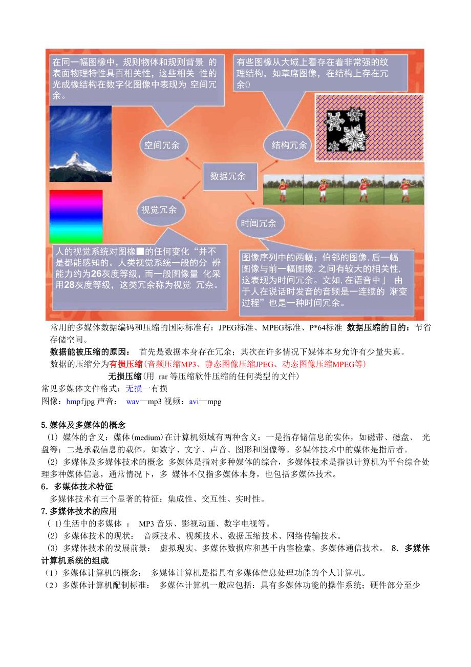 多媒体技术应用基础知识点_第2页