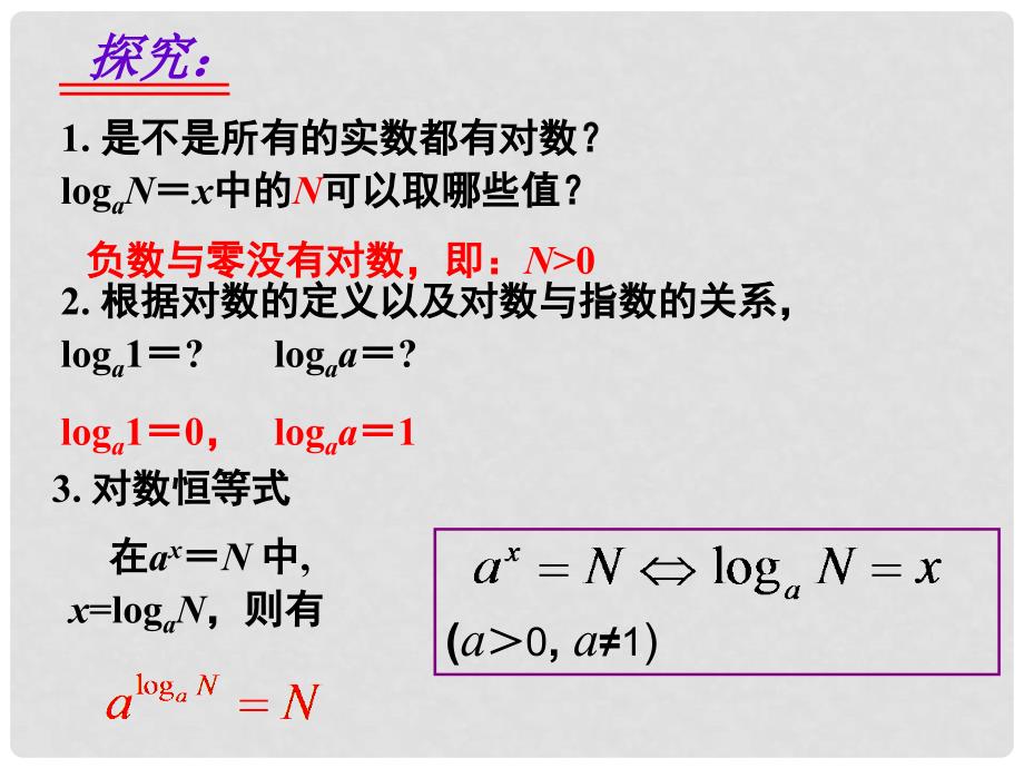 山东省冠县武训高级中学高中数学《2.2.1 对数与对数的运算》课件 新人教A版必修1_第5页