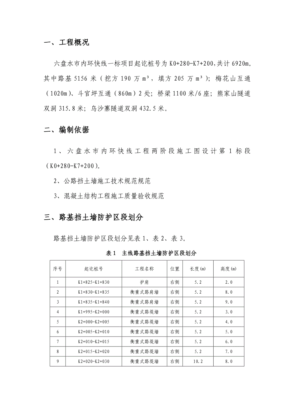 内环一标毛石混凝土挡墙施工方案.doc_第3页