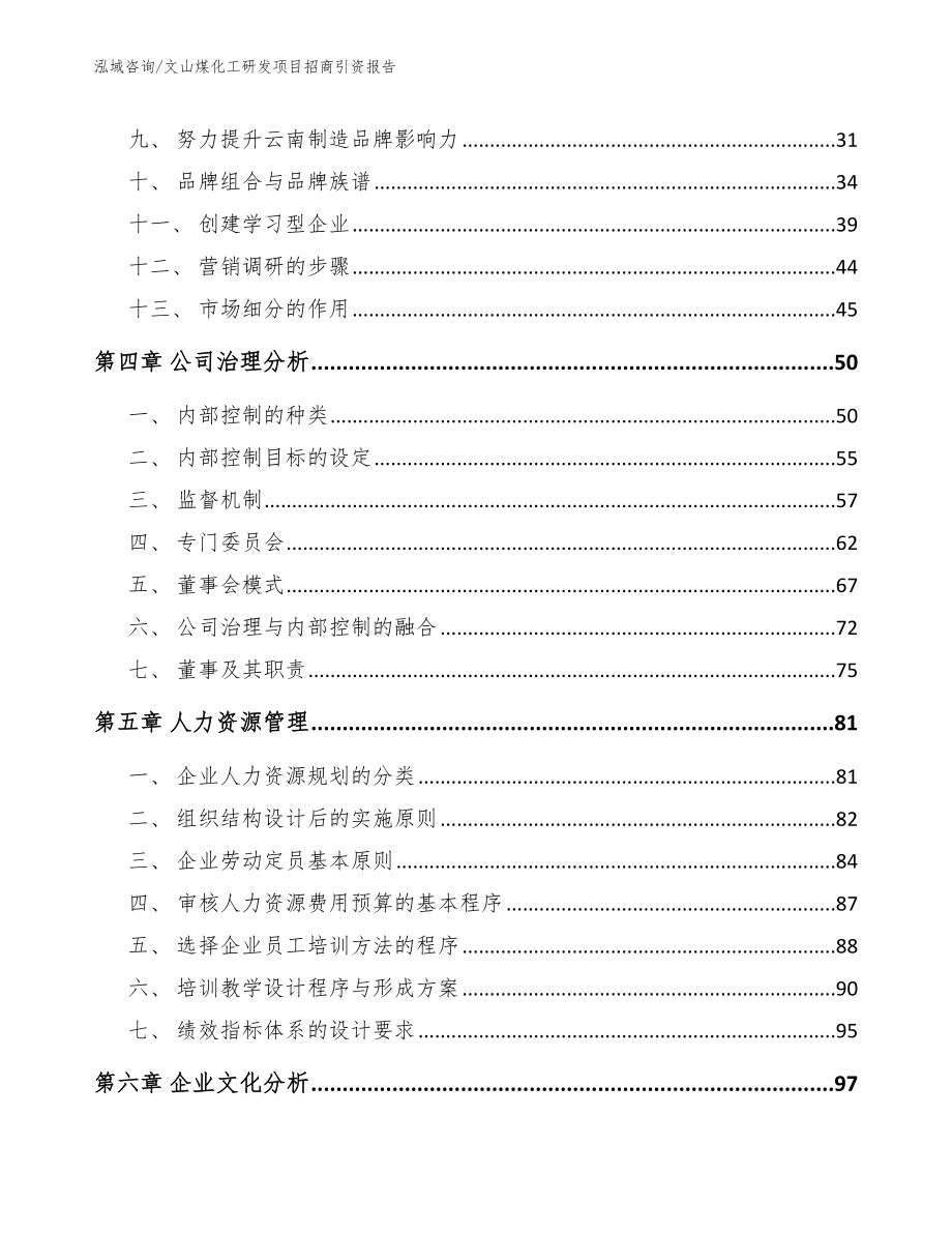 文山煤化工研发项目招商引资报告（模板）_第3页