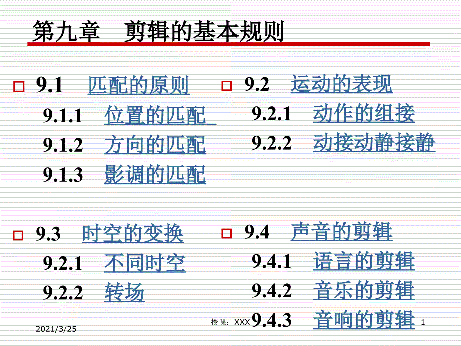 剪辑的基本规则与手法PPT课件_第1页