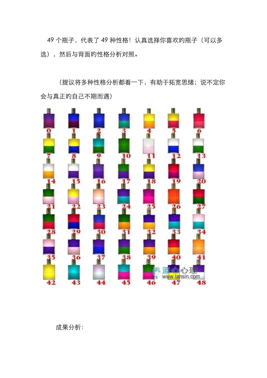 49个瓶子49种性格!_第1页