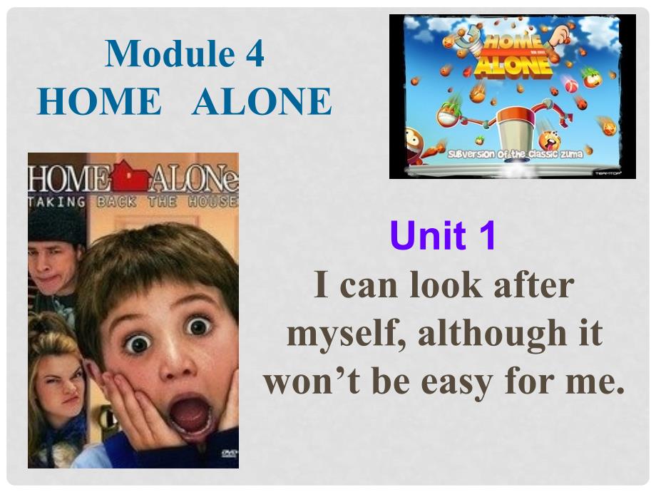 九年级英语上册 Module 4 Home alone Unit 1课件 （新版）外研版_第1页
