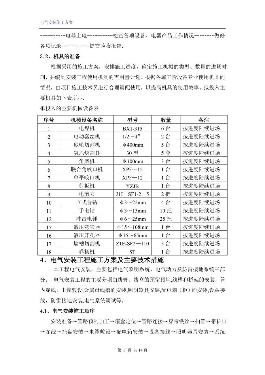 凤凰电气安装施工组织方案_第5页