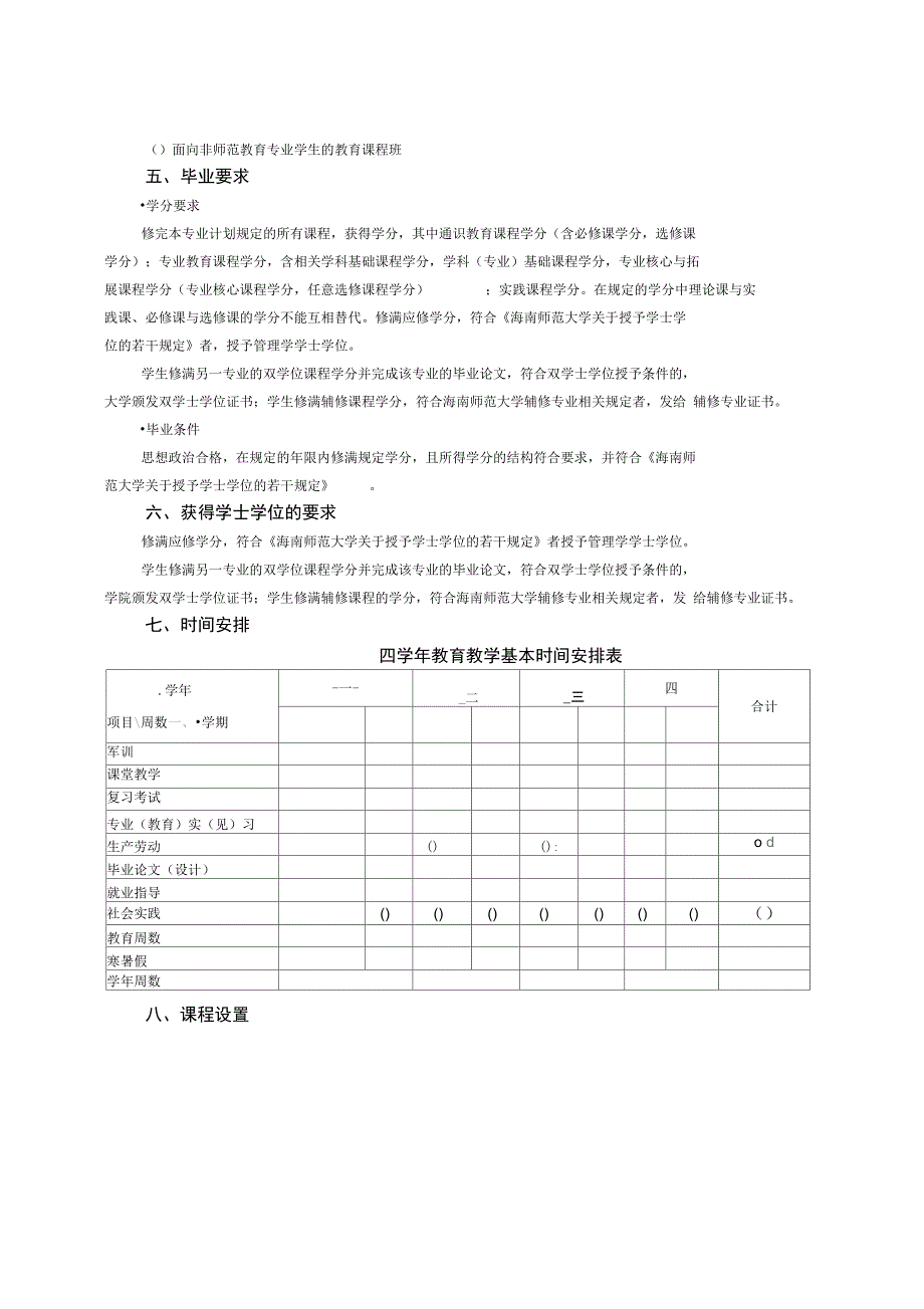 会计学专业本科培养方案_第2页