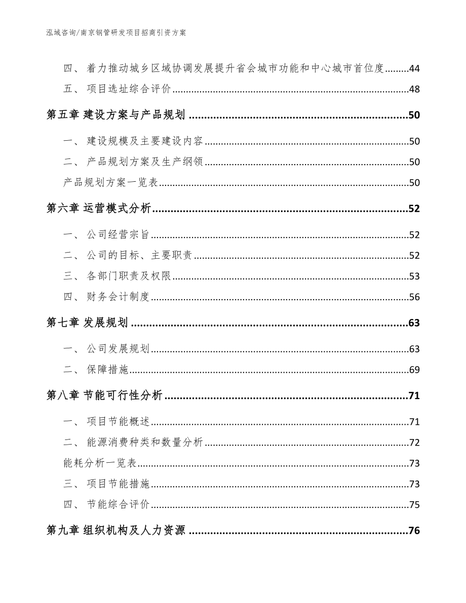 南京钢管研发项目招商引资方案（参考范文）_第2页