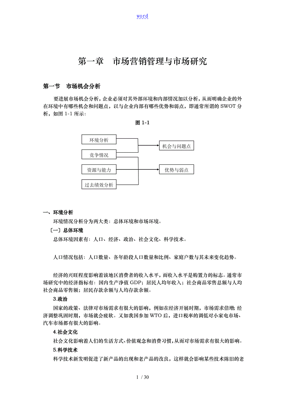 现代企业市场营销管理与市场研究报告_第1页