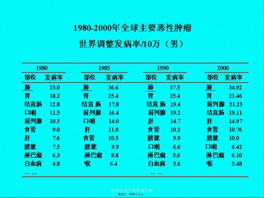 原发性支气管肺癌详解课件_第5页