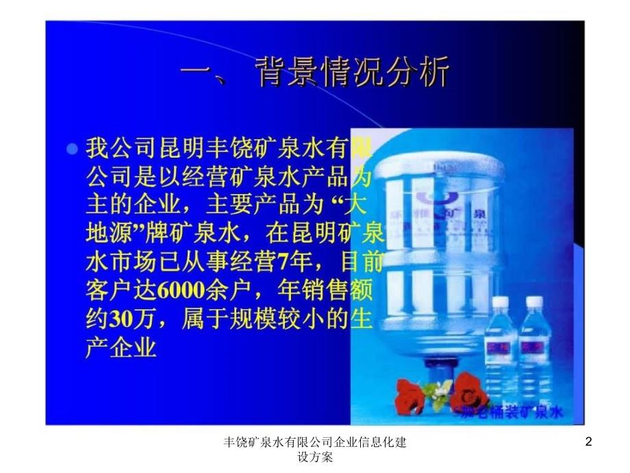 丰饶矿泉水有限公司企业信息化建设方案课件_第2页