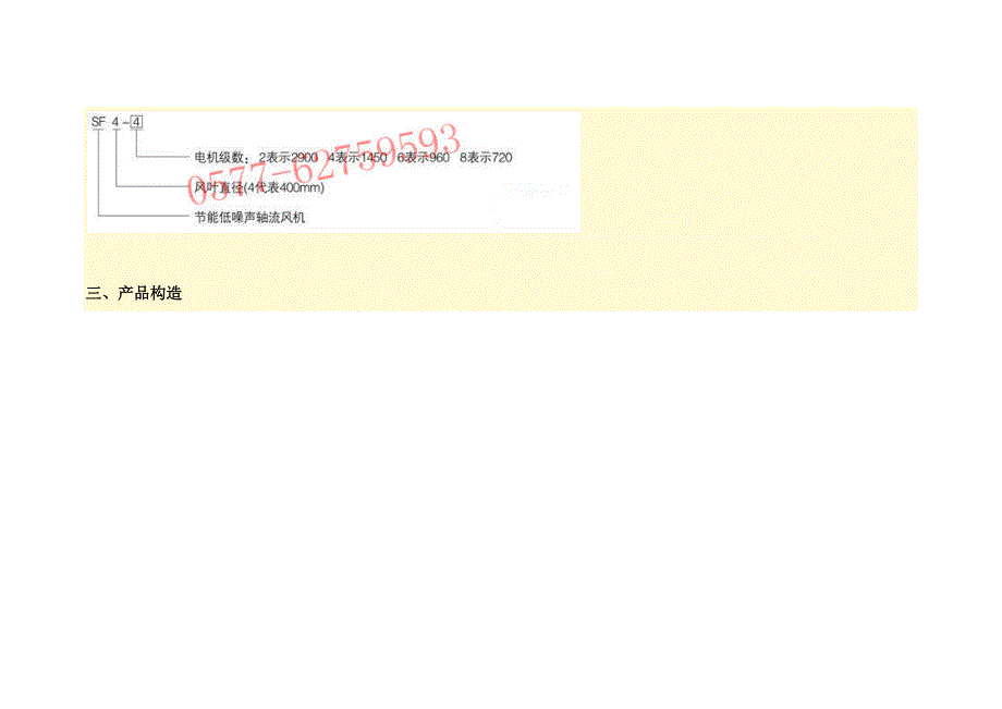 SF轴流风机参数_第4页