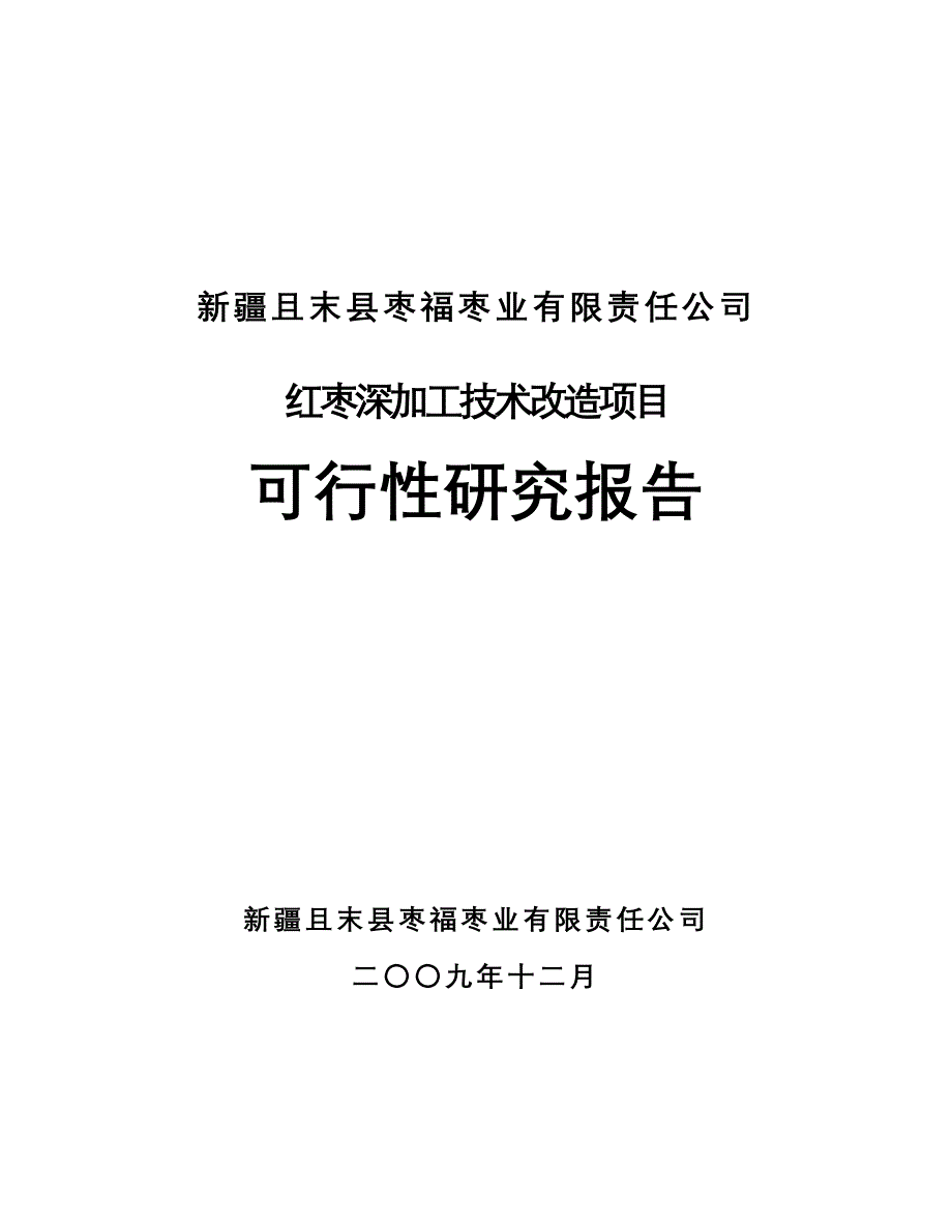 红枣深加工技术改造项目可行性方案.doc_第2页