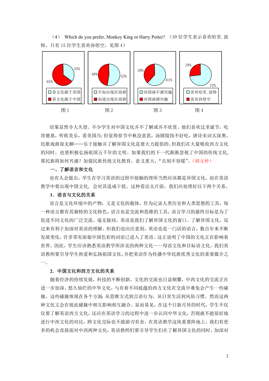 初中英语教学渗透中国文化的思考与实践_第2页