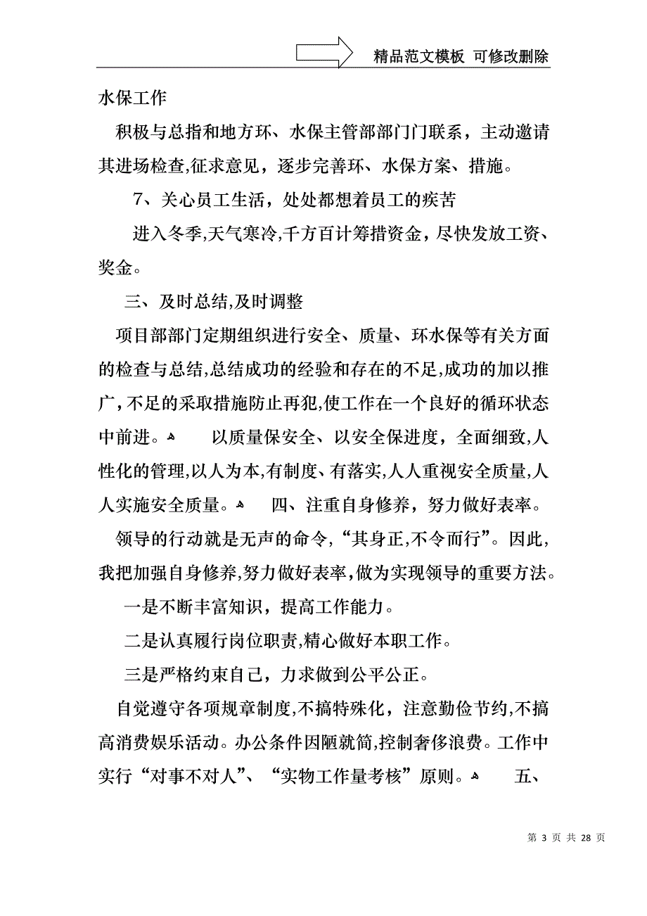 项目个人述职报告汇总六篇_第3页