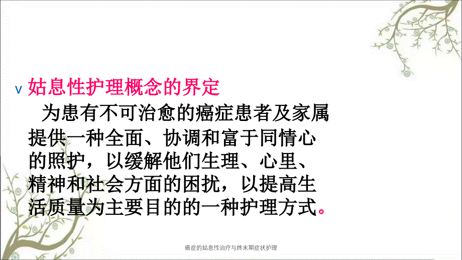 癌症的姑息性治疗与终末期症状护理课件_第4页