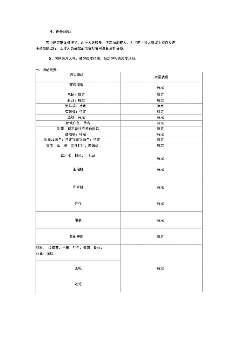 大学校园文化艺术节策划_第5页