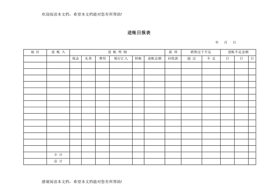 公司损益汇总表_第1页