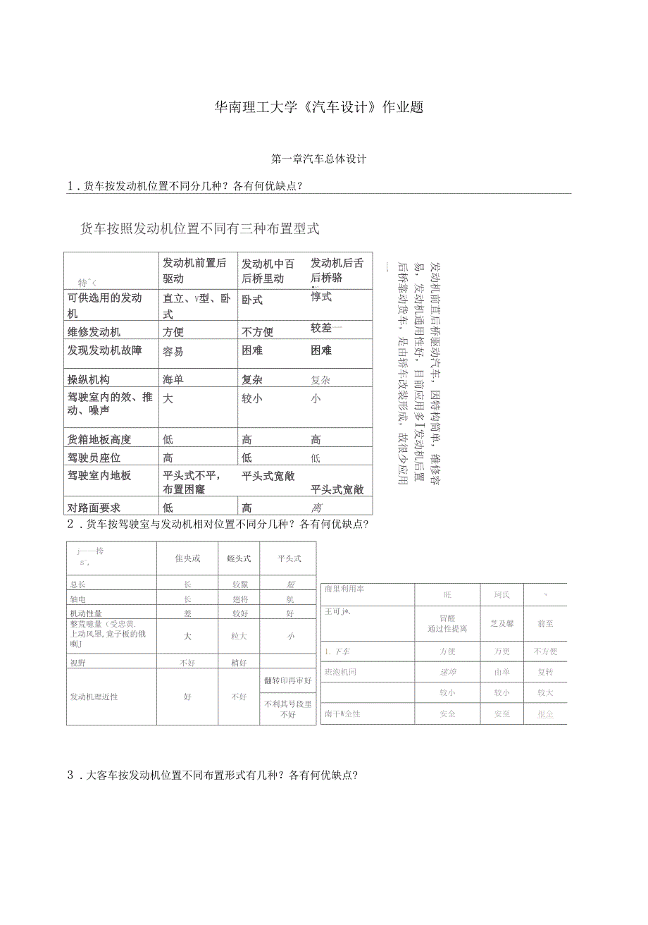 汽车设计复习思考题答案_第1页