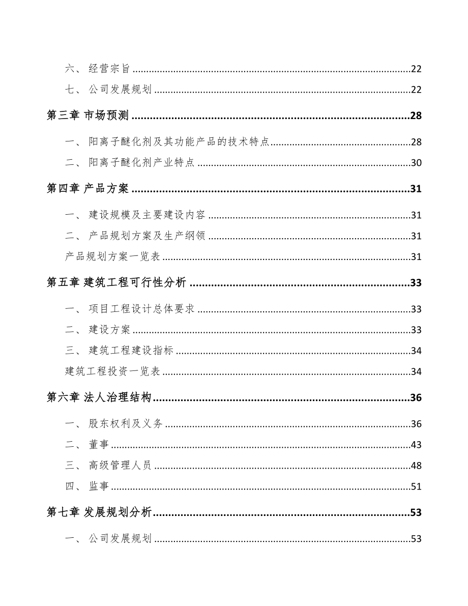 平凉阳离子醚化剂项目可行性研究报告(DOC 82页)_第2页