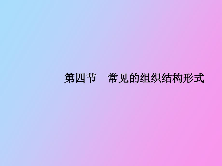 常见的组织结构形式_第1页