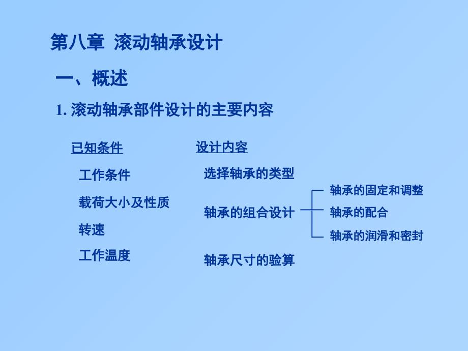 滚动轴承的选择与校核机械设计华中科技大学课件_第1页