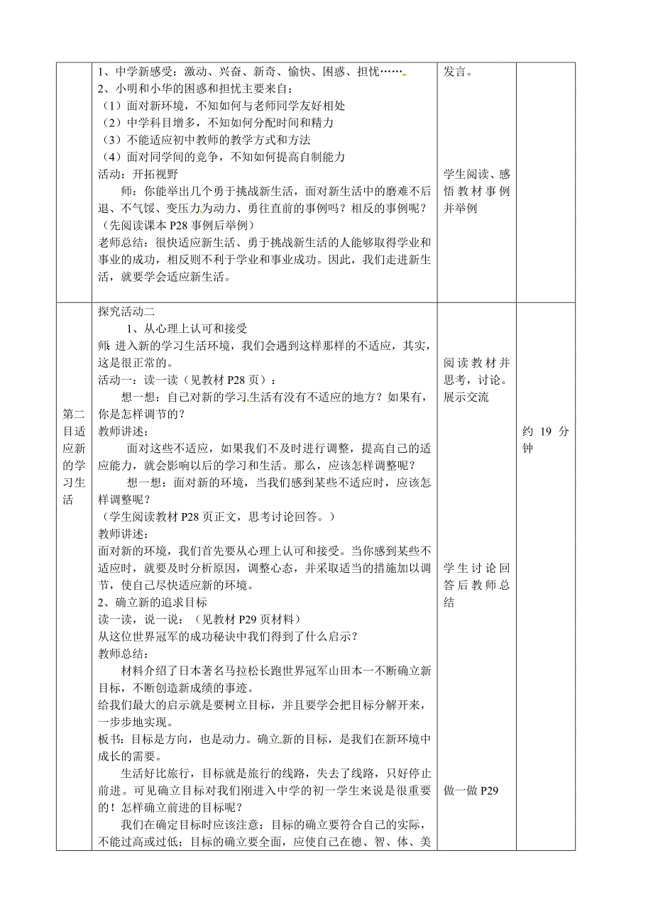 七年级思想品德上册不一样的环境不一样的我教案鲁教版_第2页