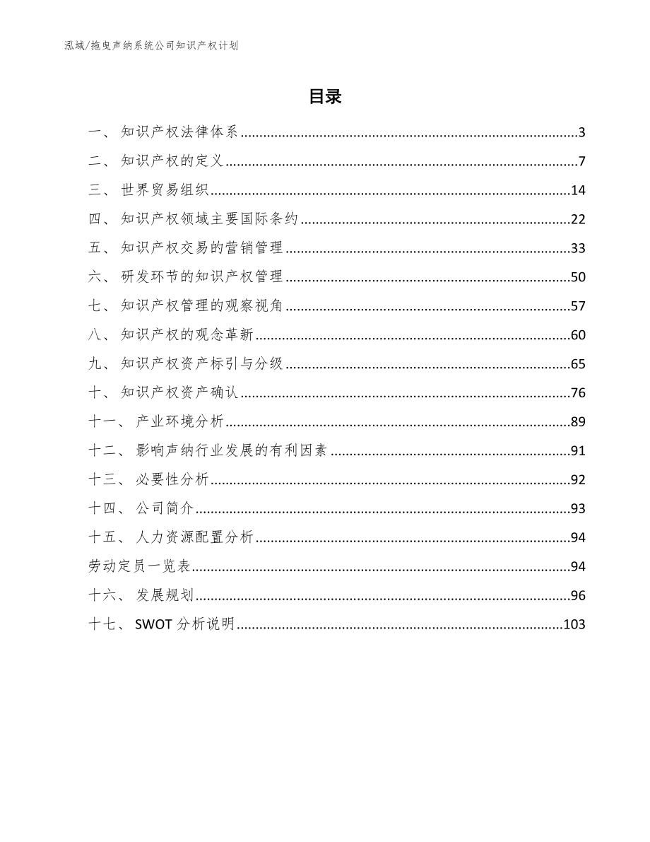 拖曳声纳系统公司知识产权计划_第2页