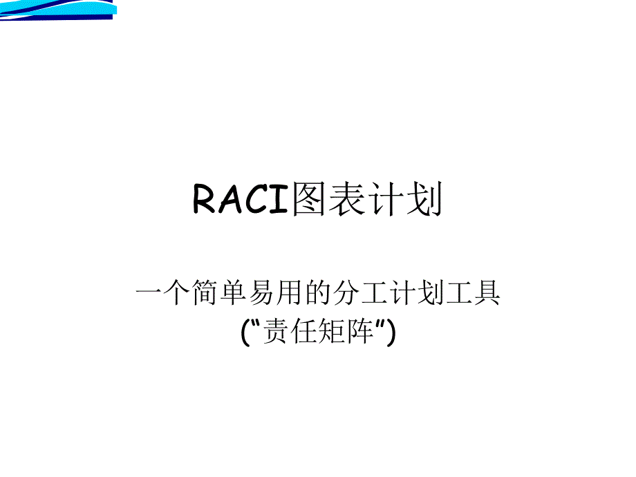 RACI图表计划_第1页