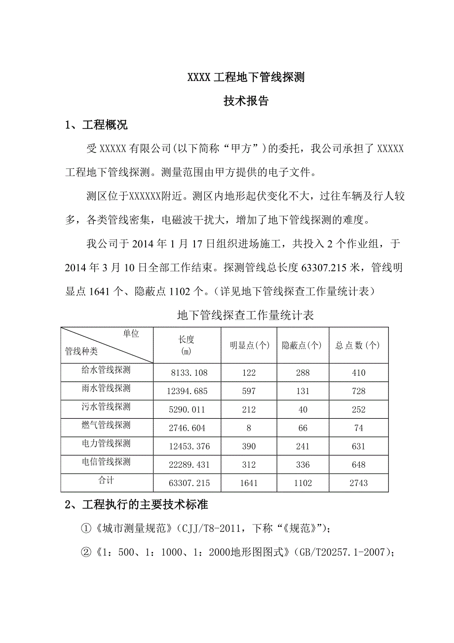 工程地下管线探测技术报告_第2页