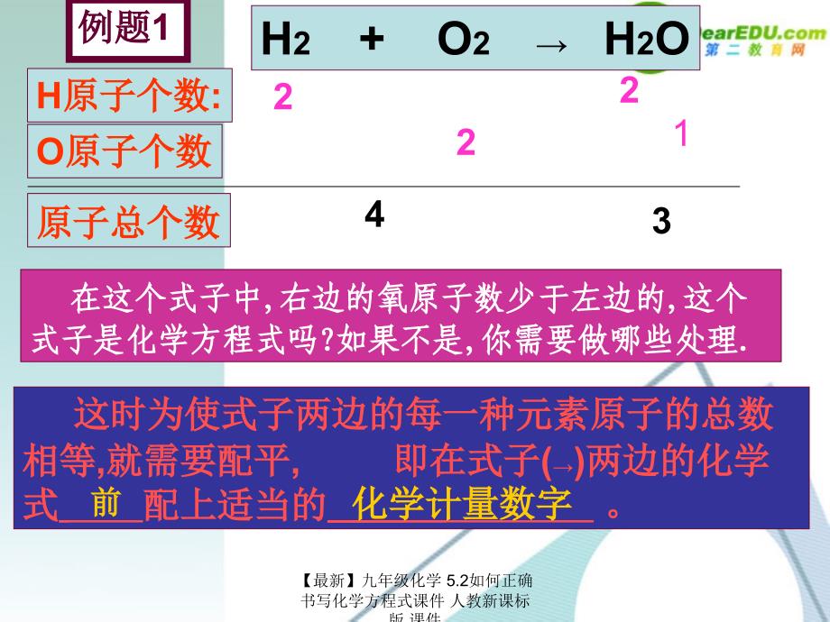 最新九年级化学5.2如何正确书写化学方程式课件人教新课标版课件_第3页