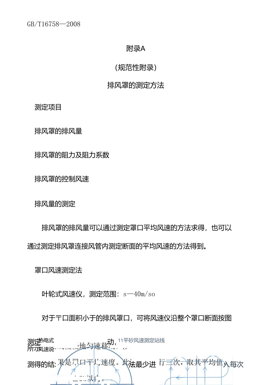 排风罩分类及技术条件_第1页