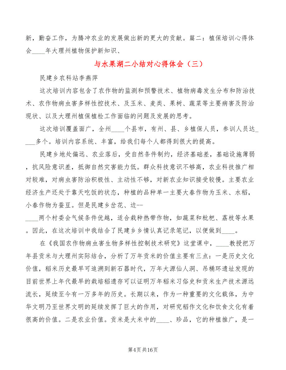 与水果湖二小结对心得体会（7篇）_第4页